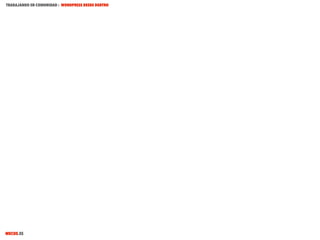 TRABAJANDO EN COMUNIDAD : WORDPRESS DESDE DENTRO

MECUS.ES

 