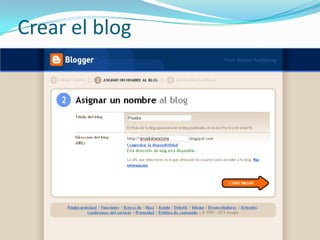 Crear el blog