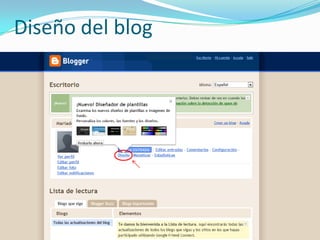 Diseño del blog