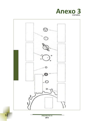 92 PROYECTO 31
2013
Anexo 3ESPAÑOL
 