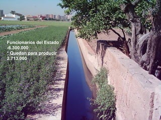 Funcionarios del Estado  -6.300.000  * Quedan para producir   2.713.000  