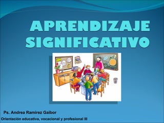 Ps. Andrea Ramírez Gaibor Orientación educativa, vocacional y profesional III 