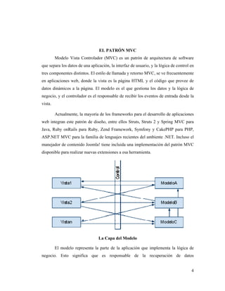 modelo vista controlador | PDF