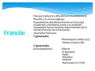 FUENTES DE LA ILUSTRACIÓN Inglaterra:Nuevos paradigmas del 