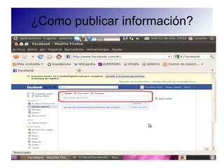 ¿Como publicar información?
 
