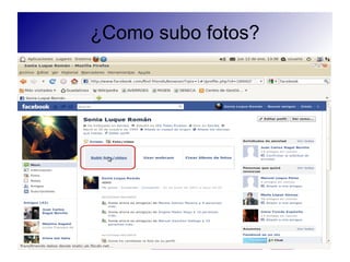 ¿Como subo fotos?
 
