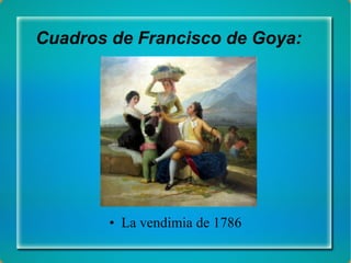 Cuadros de Francisco de Goya: La vendimia de 1786 