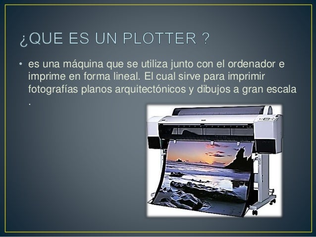 Mantenimiento de un plotter