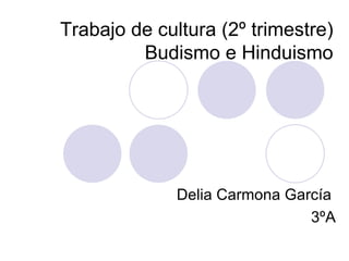 Trabajo de cultura (2º trimestre) Budismo e Hinduismo Delia Carmona García  3ºA 