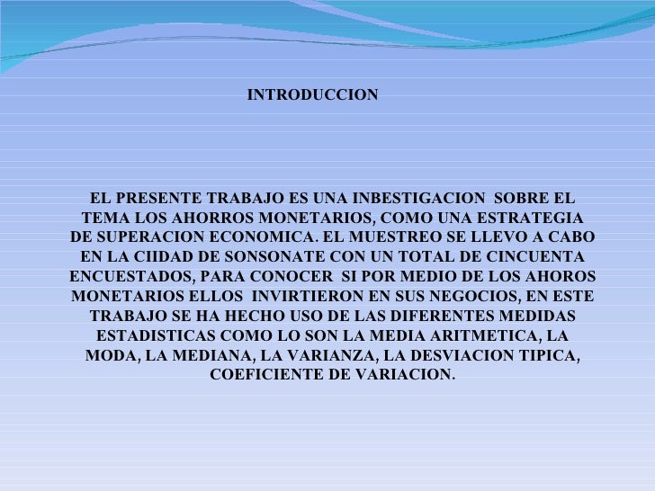 Trabajo De Estadistica