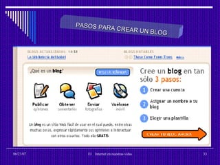 PASOS PARA CREAR UN BLOG 