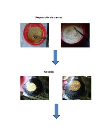 Preparación de la masa
Cocción
 