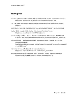 Informatica Forense | PDF