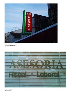 BAR CAFETERÍA




ASESORÍA
 
