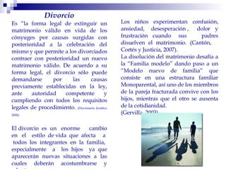 Efectos del divorcio en la estructura sociométrica de una familia ...