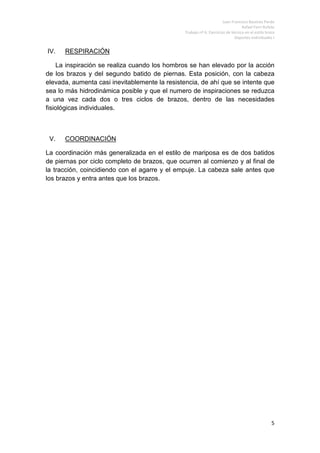 Trabajo Nº 7 Ejercicios Estilo Mariposa