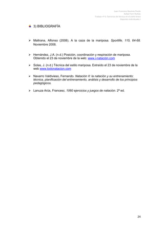 Ejercicios Estilo Mariposa