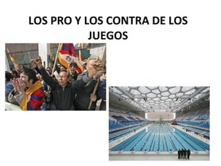 LOS PRO Y LOS CONTRA DE LOS JUEGOS 