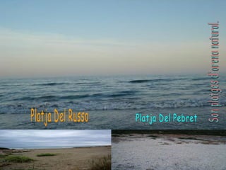 Platja Del Russo Platja Del Pebret Son platges d'arena natural. 
