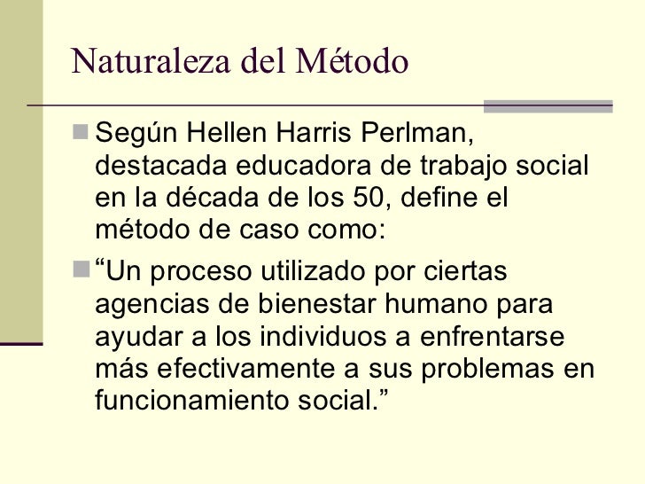 Trabajo Social de Caso