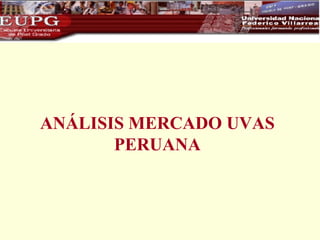 ANÁLISIS MERCADO UVAS PERUANA 