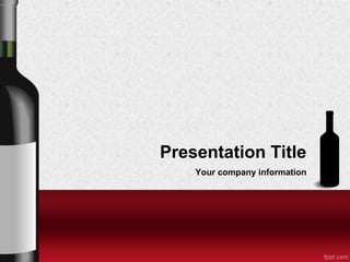 Presentation Title
Your company information

 