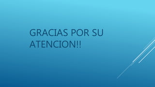 GRACIAS POR SU
ATENCION!!
 