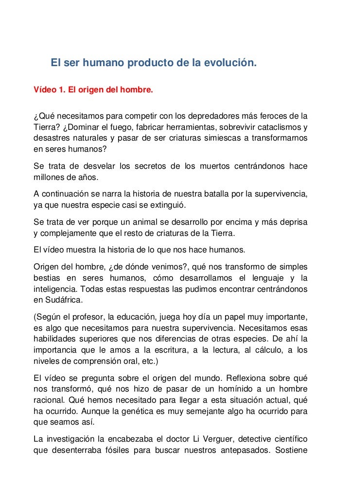Trabajo 1. Resumen vídeos National Geographic.
