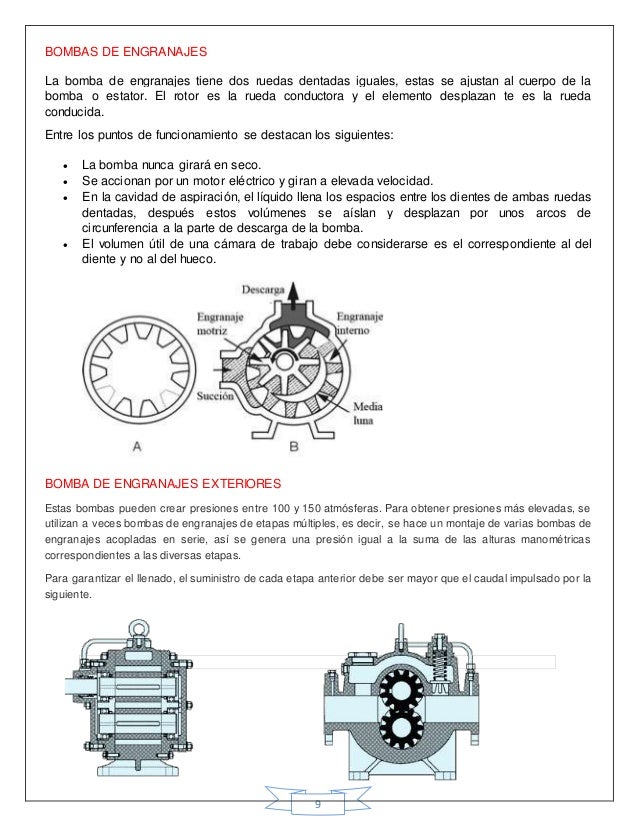 Ventajas y desventajas de bomba de engranajes