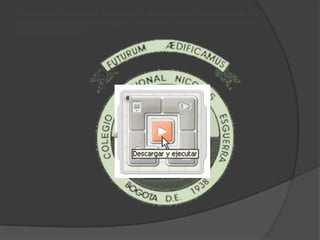 Tenemos que encontrar el control de la esquina inferior izquierda. Para continuar
presionamos el boton naranja en descargar y ejecutar. Acabamos de completar
un primer programa 
 