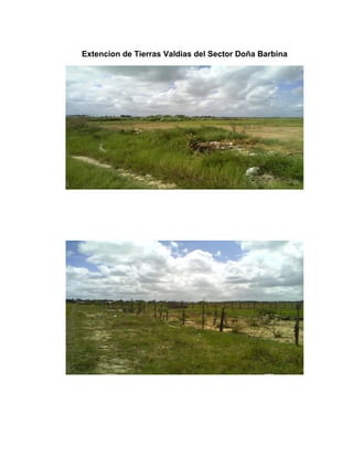 Extencion de Tierras Valdias del Sector Doña Barbina
 