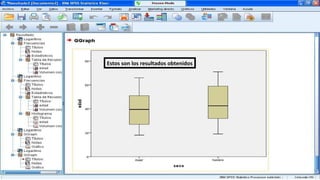 Estos son los resultados obtenidos
 