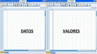 DATOS VALORES
 