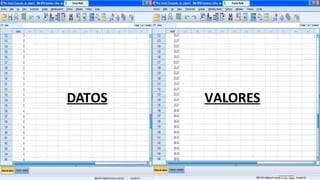 DATOS VALORES
 