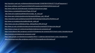 http://repository.uaeh.edu.mx/bitstream/bitstream/handle/123456789/16700/LECT132.pdf?sequence=1
http://www.caribbean.edu/Programa%20de%20Competencias%20de%20Informacion.pdf
http://www.unibe.edu.do/es/decanato-investigacion/prevencion-plagio
https://www.uv.es/websbd/formacio/Plagio-2010.pdf
http://www.sld.cu/galerias/pdf/sitios/bmn/codigo_de_etica.pdf
http://www.wipo.int/edocs/pubdocs/es/intproperty/450/wipo_pub_450.pdf
https://repositorio.grial.eu/bitstream/grial/255/1/El%20trabajo%20acad%C3%A9mico.pdf
http://www.uco.es/webuco/buc/pdfdoc/librode_estilo.pdf
https://www.uces.edu.ar/biblioteca/Citas_bibliograficas-APA-2015.pdf
http://www.ucn.edu.co/institucion/sala-prensa/noticias/Documents/2012/4-tipos-de-citas.pdf
https://www.cs.buap.mx/~andrex/ensamblador/sistemas-de-numeracion.pdf
https://victorvillamon.files.wordpress.com/2014/10/sistemas-de-numeracic3b3n-binario-octal-y-hexadecimal.pdf
https://unicrom.com/sistema-de-numeracion-octal/
https://sites.google.com/site/electronicadigitaluvfime/1-1-sistemas-decimal-binario-octal-y-hexadecimal
https://unmsmprimaria.files.wordpress.com/2013/10/monografia-de-informatica.pdf
 