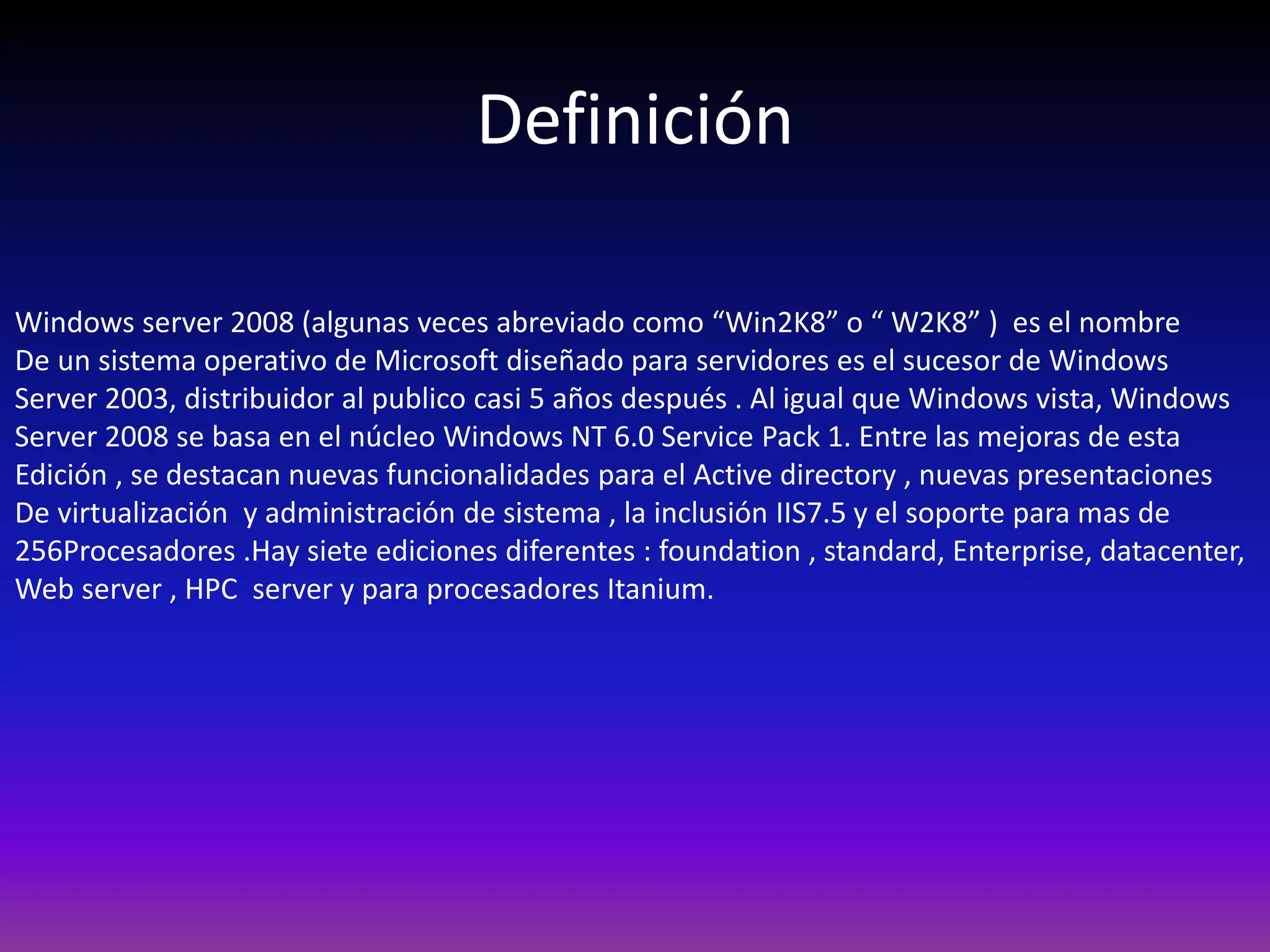 Windows Server 2000 | PPT