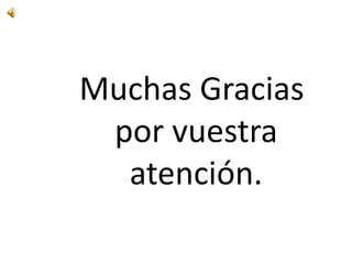 Muchas Gracias
por vuestra
atención.
 
