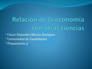 ° Oscar Alejandro Macías Enríquez
° Universidad de Guadalajara
° Preparatoria 4°
 