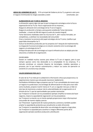 Trabajo Areas Gobierno TI