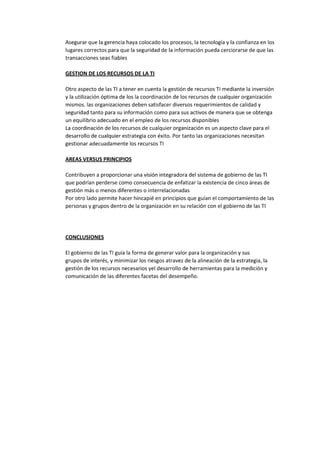 Trabajo Areas Gobierno TI