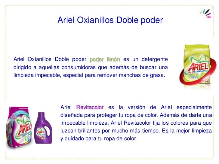 Análisis de producto Ariel