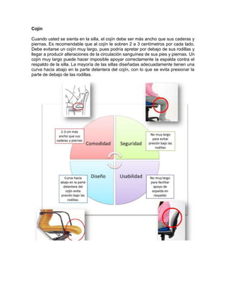 Trabajo asiento ergonomico