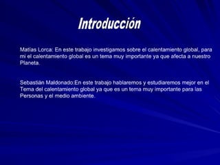 Trabajocalentamientoglobal