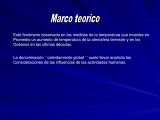 Trabajocalentamientoglobal