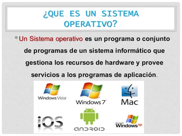 Resultado de imagen para que es un sistema operativo