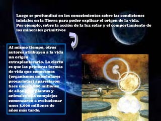 El origen de la vida