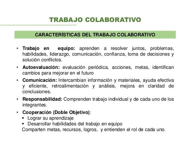 Trabajo colaborativo