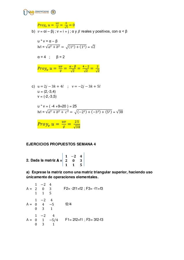 algebra lineal