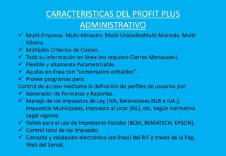 Trabajo completo de sistema profit plus | PPTX