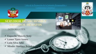 Company 
LOGO 
INTEGRANTES: 
 Esqueche Maicelo Sony 
 Lemor Tijero Amaru. 
 León Silva Julio 
 Méndez Martínez Brándon 
 